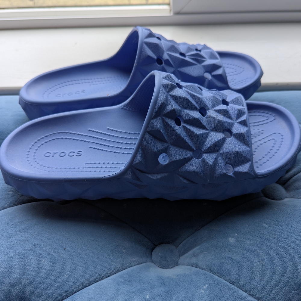 Crocs Blue Slide Sandals